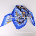 fashionable printed satin women and men silk scarves and tie